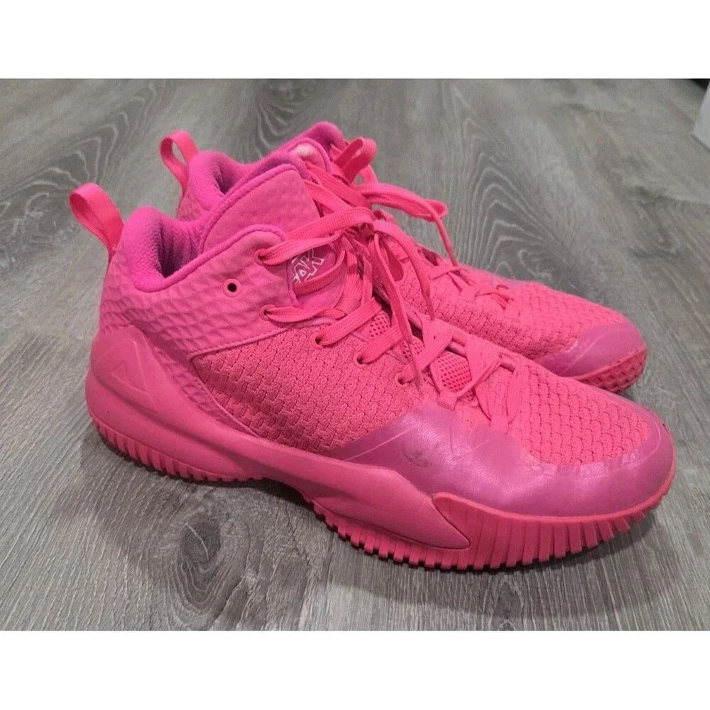 Peak Lou Williams Streetball Master Basketball Sneakers Size 10 Neon Pink